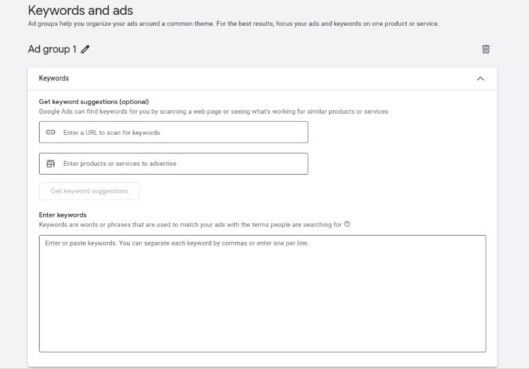 keywords in google ads for real estate