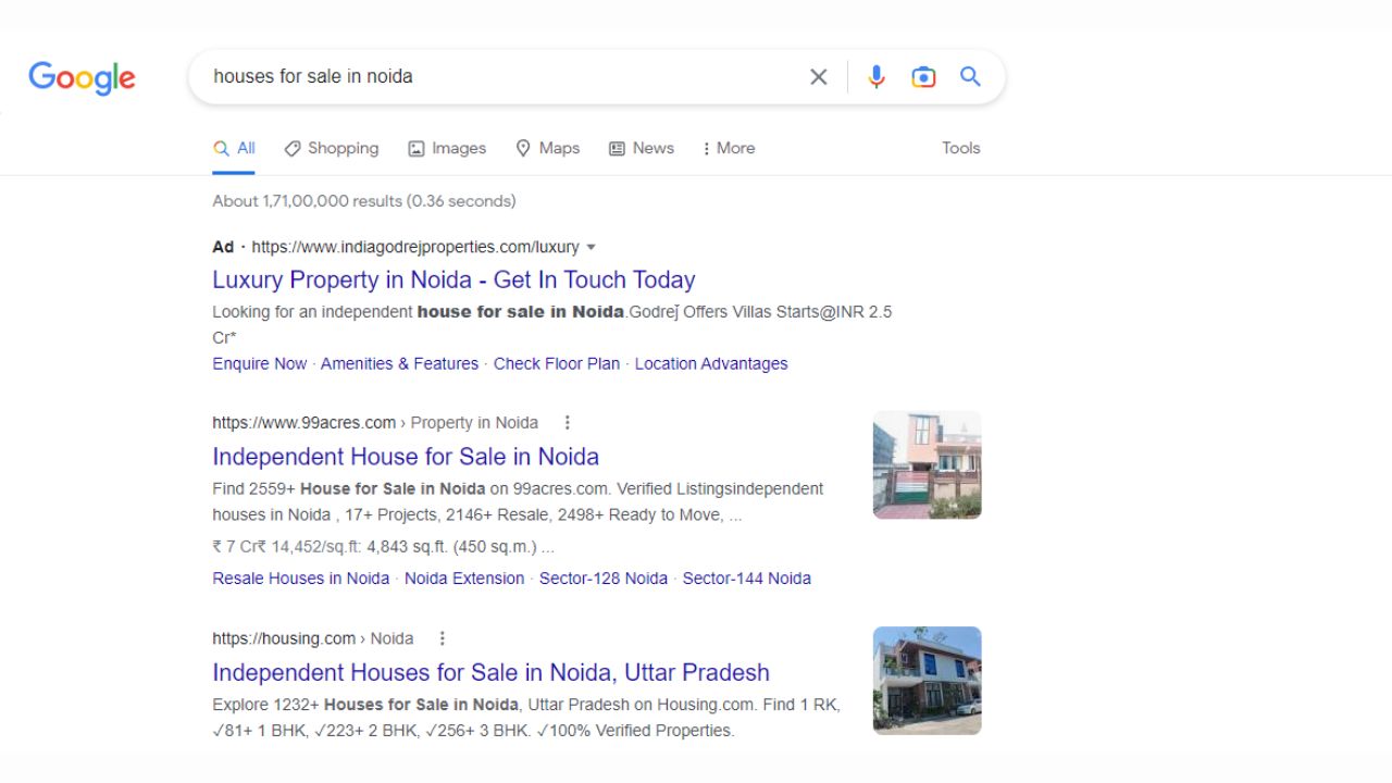 keywords update - google ads for real estate