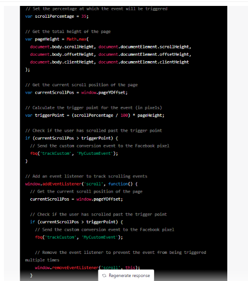 Setup Custom Pixel Conversions - CHatGPT