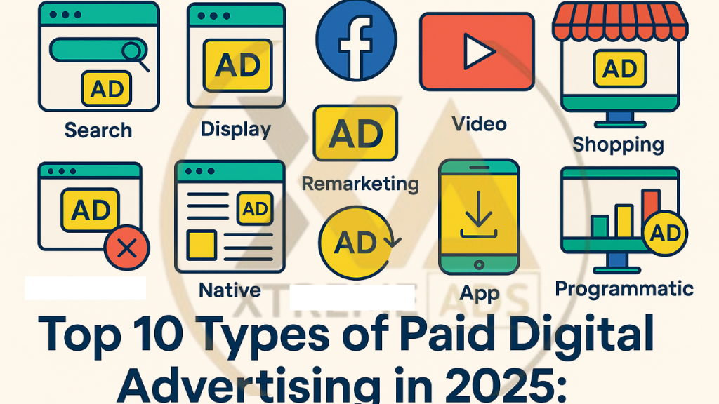 Types of Paid Digital Advertising - xtremeads